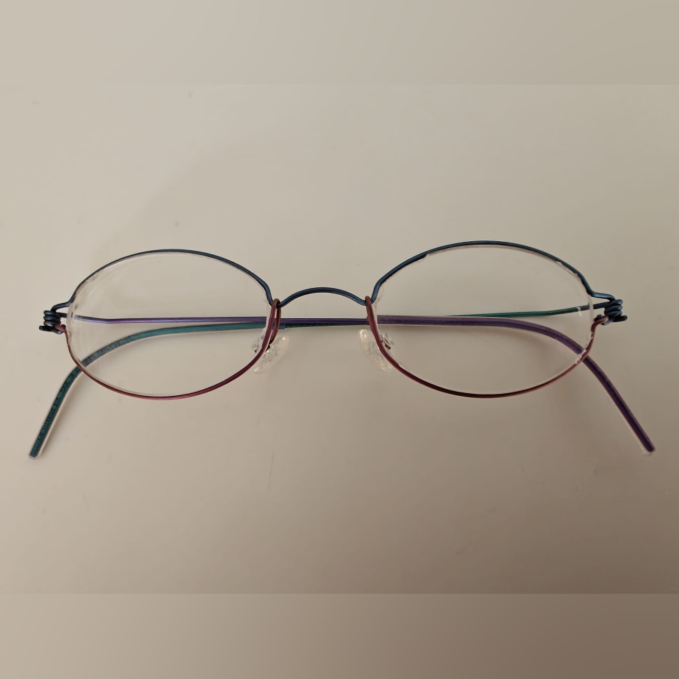 Lindberg Elegant Multicolor Round Glasses Frame